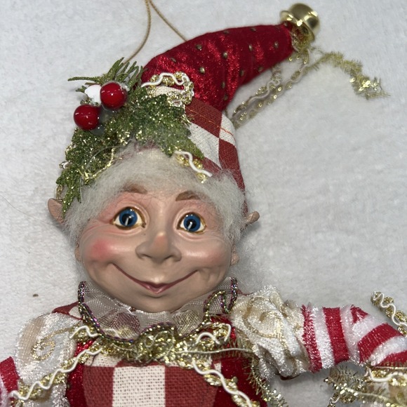 Mark Roberts Limited Edition Santa Elf Fairy Jester 13" Poseable Pixie Doll - Picture 3 of 8